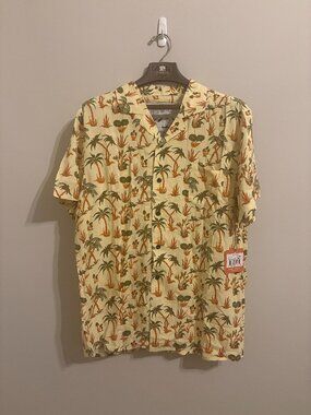 Poler Aloha Shirt Tropical Print Men's Shirt Large